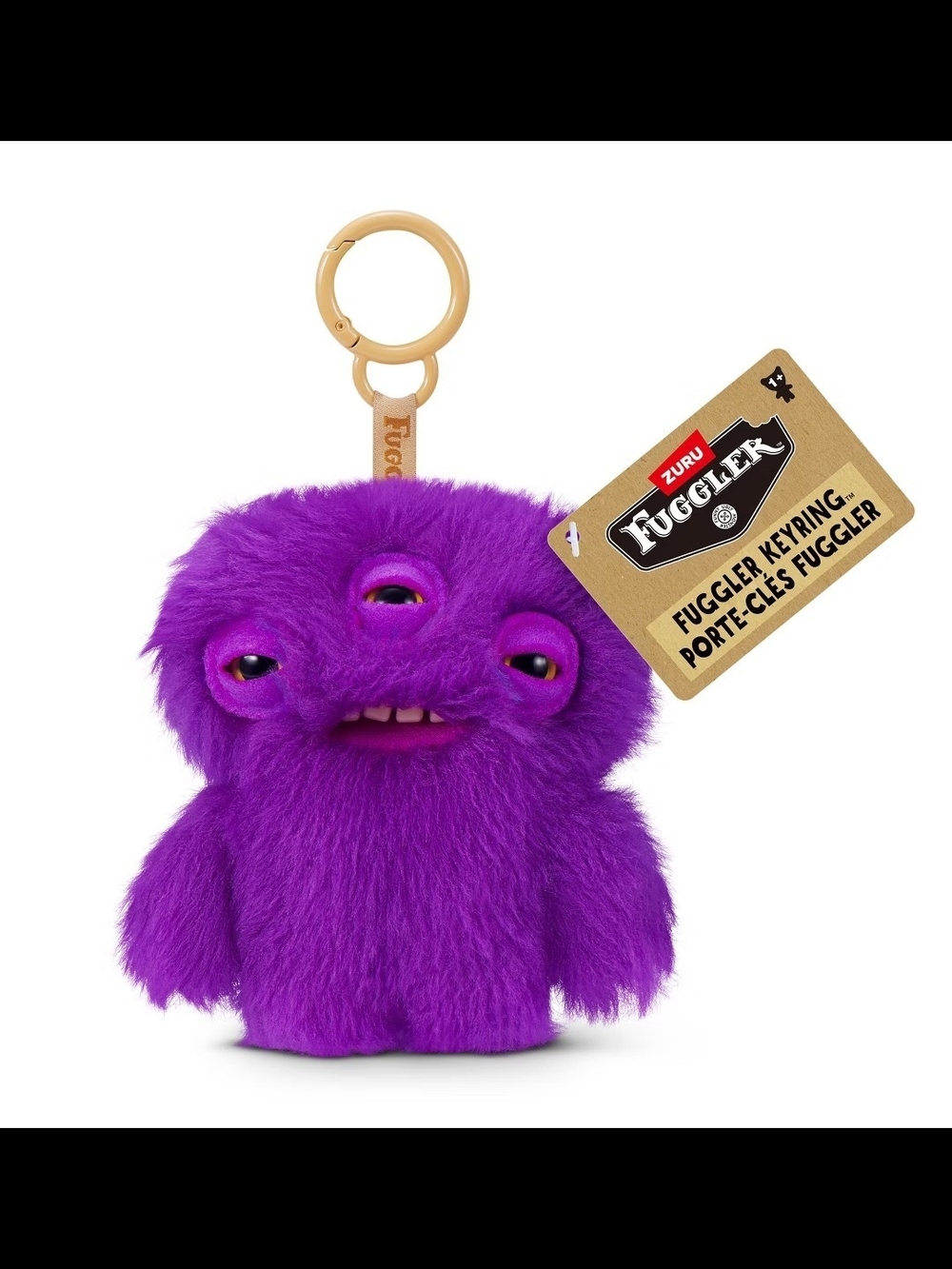 Zuru Fuggler Purple Three Keychain Series 6 - Annoyed Alien - Picture 5 of 6
